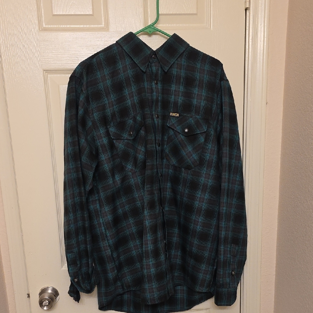 DIXXON Black and Blue Plaid Shirt